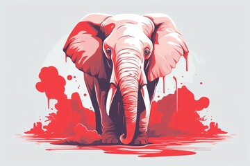 Poster design to create awareness about animal cruelty on elephants - obrazy, fototapety, plakaty