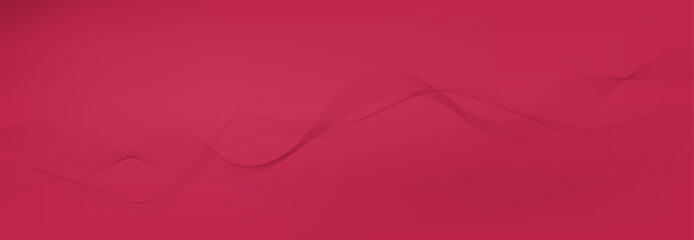Abstract vector background with red wavy lines