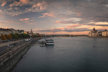The Hungarian Parliament with Margaret Island