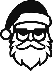 Christmas Silhouette Santa Claus with Sleigh Clip Art Silhouette christmas, Reindeer silhouette, Santa and reindeer, generative ai