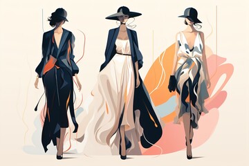 Sustainable fashion illustration