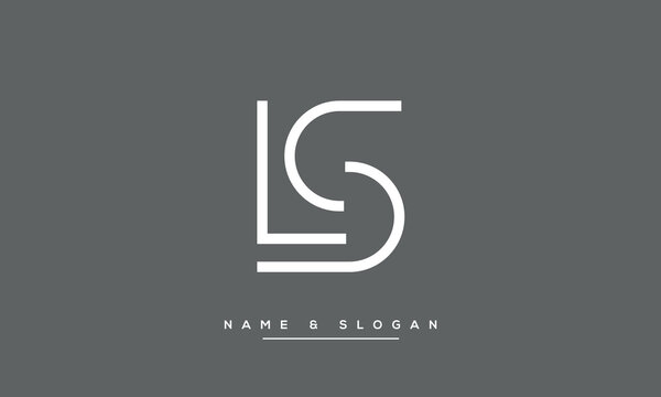 Alphabets LS or SL Logo Monogram