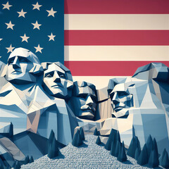 Mount Rushmore National Memorial, Origami Style