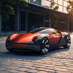 Futuristic Smart Roadster - obrazy, fototapety, plakaty