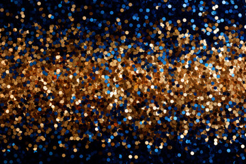 Digital texture that resembles a glittering surface in blue and gold tones