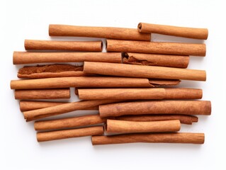 Discover the Rich Aroma: Authentic Ground Cinnamon Sticks Isolated in High Quality Image Generative AI