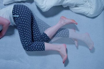 Woman With RLS - Restless Legs Syndrome