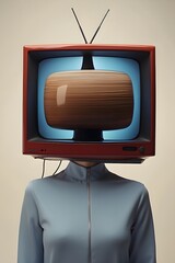person with  TV head #2