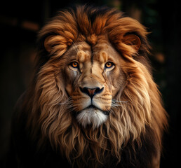 picturesque portrait of the lion king