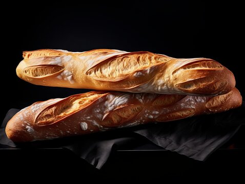 Unveiling the Secrets of 2 Authentic French Breads: A Hi-Res Insight Generative AI