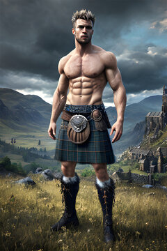 Sexy Scottish Highlander in Kilt