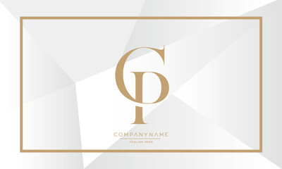 CP or PC Alphabet Letters Logo Monogram