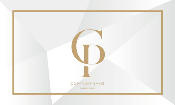 CP or PC Alphabet Letters Logo Monogram