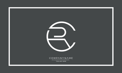 CR or RC Alphabet Letters Logo Monogram