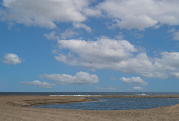 USA California Los Angeles Santa Monica District May 13, 2023 Pacific coast beach in Santa Monica