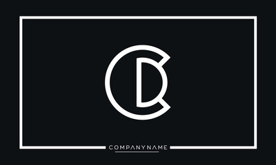 CD or DC Alphabet Letters Logo monogram