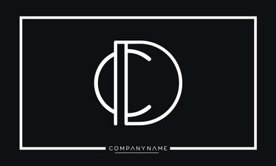 CD or DC Alphabet Letters Logo monogram