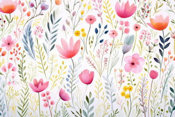 Texture floral flower spring wallpaper textile seamless pattern blossom background leaf summer