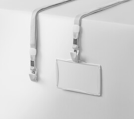 id card holder white background