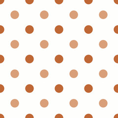 Color Seamless polka dot pattern. Colored repeat dots background for Your design