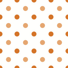 Color Seamless polka dot pattern. Colored repeat dots background for Your design