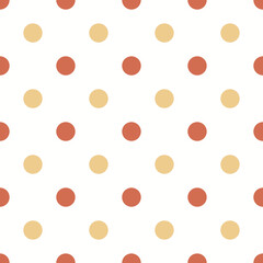 Color Seamless polka dot pattern. Colored repeat dots background for Your design