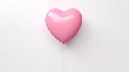 Pink heart with place for inscription