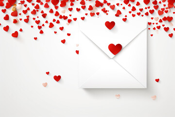Digital composite of Shiny bubbly Valentines hearts