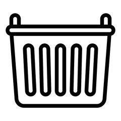 basket black outline icon