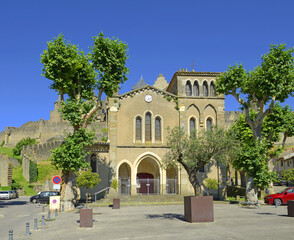 Obraz premium Saint-Gimer Church of Carcassonne, France