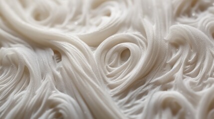  a close up of a white textured surface with a lot of white swirls on the top of it.