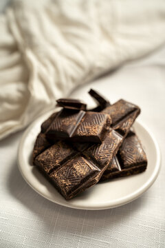 Raw dark chocolate cocoa ingredient