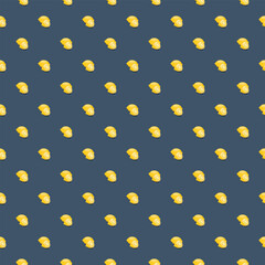 Lemon seamless pattern. Vegan organic eco fruit background. vector illustration.