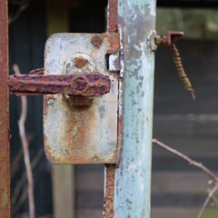 old lock on the gate
