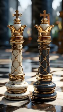Chess is a game of strategy and intellect, and the image can be seen as a metaphor for the challenges and complexities of life.