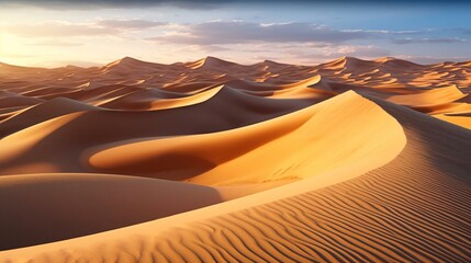 Fototapeta na wymiar a desert landscape with sand dunes