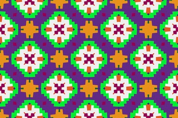 Abstract ethnic rug ornamental seamless pattern.Perfect for fashion, textile design, cute themed fabric, on wall paper, wrapping paper and home decor. Geometric pattern.