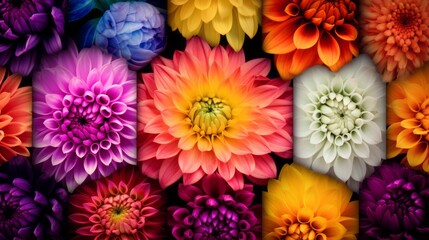 Unveiling the Radiant Beauty of Floral Symphony: Dive into Vibrant Colors with this Exquisite Wallpaper Generative AI