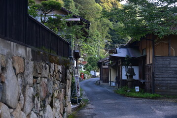 Street in the Japanese old town