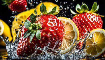 strawberry and lemon