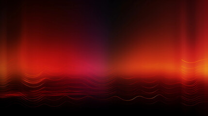 red background with waves and lines