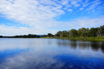 Middle lake park at Wesley Chapel, close to Tampa in Florida	

