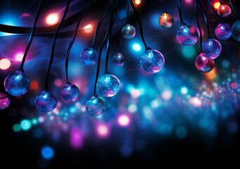 Mysterious Blue Party Lights: Unlock the Magic of the Night! Generative AI