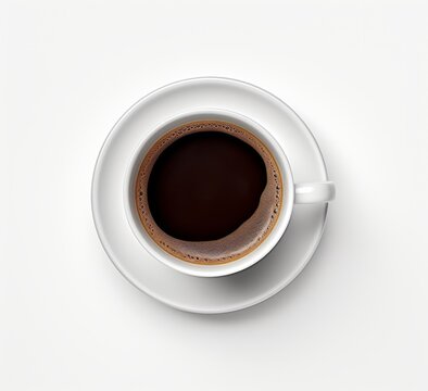 Uncover the Secrets of the Perfect Turkish Coffee: Top View Delight! Generative AI