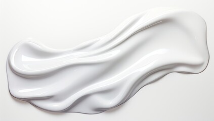 Discover the Luxury of Pure Moisture: Stunning White Hand Cream on Elegant White Background Generative AI