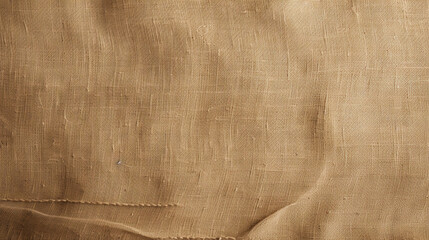 Gros plan, zoom sur un morceau de tissu beige. Tissu, textile, matière. Pour conception et création graphique. - obrazy, fototapety, plakaty