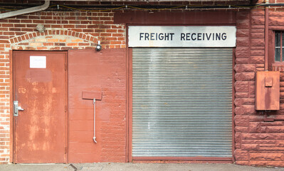 old abandoned freight loading dock 