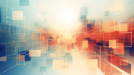 Illustration of an abstract background for use in professional slideshows, presentations, marketing materials, etc. Created with Generative AI technology