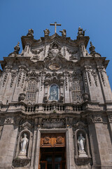 Porto Church of the Venerable Third Order of Nossa Senhora do Carmo (Igreja do Carmo, XVIII century) located at the intersection between Carlos Alberto Square and Rua do Carmo. Porto, Portugal.
