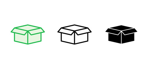 Box icon set. box vector icon, package, parcel